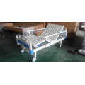 Two Manual Cranks Medical Bed with One Infusion and Four Casters